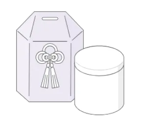 骨壷のイラスト